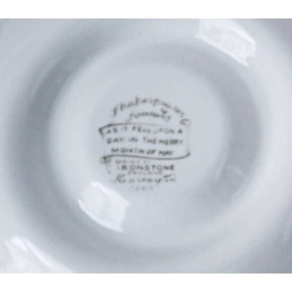 2 Vintage Teacups and Saucers Shakespeare's Sonnets by Kensington Shafford - Picture 5 of 6